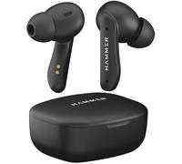 Hammer Solitude Bluetooth Earbuds with Upto 22H Playtime, Enc, Fast Charging Type-C, Ipx4 Water Resistant, Bluetooth V5.3, Touch Controls and Voice Assistant (Truffle Black) - in Ear