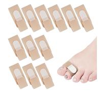 Hammer Toe Straightener 12pcs Toes Splint Non-Slip Suitable for Wearing All Day Long Toe Straighteners for Bent Broken Crooked Overlapping Toes Soft and Comfortable