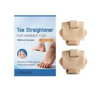 Hammer Toe Straightener, Adjustable Cushioned Toe Splint, 6.5x1.5x9cm, 2 Pieces, Foot Correction for Women, Men, Athletes, Walking, Running, Standing, Post-Exercise