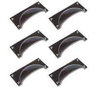 Hammer & Tongs Rectangular Cabinet Drawer Pull - W105mm x H50mm - Raw - Pack of 6 - Home Cupboard Door Knob Handles Screws Included