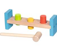 Hammerbank mit 3 Klötzen: 20,7 x 6 x 8,5 cm, Holz, 5 Teile, per Stück