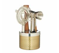 BarCraft Cocktail Tool Kit and Stand, 5 Piece Gift Set, in Gift Box, Multi-colour, 20.7 x 11.5 x 10.6 cm