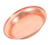 Hammered Copper Bowl for Cats and Puppies, Wide Mouth Anti-spill