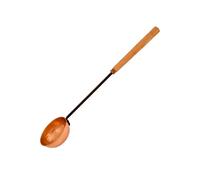 Hammered Copper Ladle Serving Spoon Wooden Handle