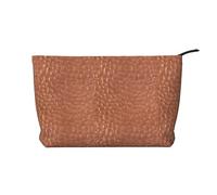 Hammered Copper Look, Cosmetic Bag Corduroy Makeup Bag Portable Travel Toiletry Bag