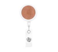 Hammered Copper Look, Retractable Badge Holder,Badge Reels Holder with ID Clip Alligator Clip