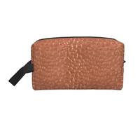 Hammered Copper LookLarge Capacity Cosmetic Organizer，Travel Makeup Bag for Women
