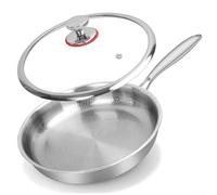 Hammered Frying Pan With Lid Non-Stick Hammered Frying Pan