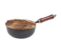 Hammered Iron Pot with Large Capacity Belly Shape for Multi Purpose Cooking No Coating Makes It for Home and Infant Meal Prep (20 scrambled pot)