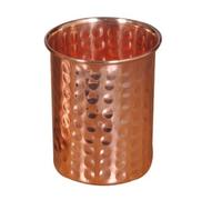 Hammered pure Copper glass cup for water (Pack of 2)