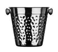 Hammered Stainless Steel Ice Bucket