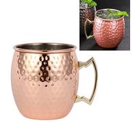 Hammered Stainless Steel Moscow Mule Mug with Ergonomic Handle 550ml for Entertaining Gatherings