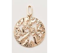 Hammered Star Bag Charm Top at Free People in Shiny Gold - female