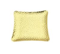 Hammered Tray 1PCS Square Copper Tea Coaster Fireproof and Anti-slip Cup Mat Reusable Skid Insulation Mug Pad Table Protector Drinkware Decor for CoffeeJewellery(Color 3)