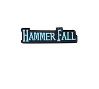 HammerFall Blue Silver Power Metal Band Patch Badge Embroidered Iron on Applique Souvenir Accessory