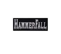 HammerFall Silver Power Metal Band Patch Badge Embroidered Iron on Applique Souvenir Accessory