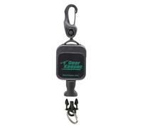 Hammerhead Industries Gear Keeper Micro Retractor/Super Zinger for Fly FIshing - Options - Swiveling Snap Clip, Threaded Stud or Carabiner Clip Mount with Q/C Split Ring Accessory - Made in USA
