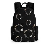 Hammerhead Shark Chase Fashion Backpack Cute Mini Bag Daypack Unisex