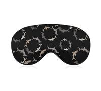 Hammerhead Shark Chase Fashion Sleep Eye Mask Soft Covers for Sleeping with Adjustable Strap