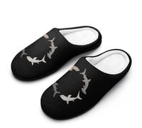 Hammerhead Shark Chase Mens Slipper Slip On Winter Warm House Slippers Shoes Indoor Outdoor