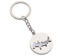 Hammerhead Shark Design Personalised Engraved Silver Keyring in a Gift Pouch