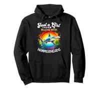 Hammerhead Shark Girl Hammerhead Shark Pullover Hoodie