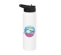 Hammerhead Shark Marine Oceans Predator Majestic Swimming Stainless Steel Insulated Water Bottle