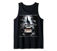 Hammerhead Shark Ocean Birthday Cake Bday Funny Party Tank Top