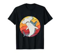 Hammerhead Shark Retro Sunset Shark Art Hammerhead Sharks T-Shirt