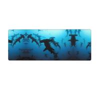Hammerhead Sharks Computer Desk Pad, Non-Slip Surface Mat for Enhanced Gaming Performance and Office Productivity