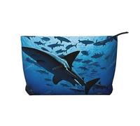 Hammerhead Sharks Corduroy Makeup Bag, Stylish and Durable, Portable and Lightweight
