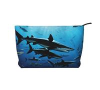 Hammerhead Sharks Corduroy Makeup Bag, Stylish and Durable, Portable and Lightweight