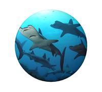 Hammerhead Sharks Custom Pins 5 PCS, Personalized Photo Buttons, Metal Pinback Button Badges for Backpacks, Hats, Funny Backpack Pins Aesthetic Lapel Badge Pins Gifts for Men Women, One Size, Metal
