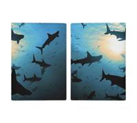 Hammerhead Sharks Leather Passport Holder Covers Case Minimalist Passport Sleeve Travel Wallet Passport Book Holders for Women Men, style, 20.3x13.8cm