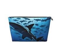 Hammerhead Sharks Leather Travel Wash Bag, A Fashionable and Practical Makeup Organizer