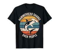 Hammerhead Sharks Over People Funny Hammerhead Shark T-Shirt