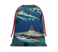 Hammerhead Sharks Print Functional Gift Storage Bag Eco-Friendly Comfortable Touch Outdoor Activities Use