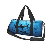 (Hammerhead Sharks) Print Round Large Travel Bag - Multi-Compartment Organizer Lightweight for Trips & Sports