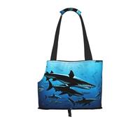 Hammerhead Sharks Printed Foldable Pet Bag - Portable Puppy Cat Travel Handbag Tote,Pet Carrier Backpacks.