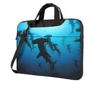 Hammerhead Sharks Printed Waterproof Laptop Case Ultra-Thin Portable One-Shoulder Laptop Bag 600d Oxford 13in/14in/15.6in
