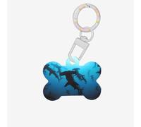 Hammerhead Sharks Printing 1 Pc Dog Bone Shape Id Tags Double Sided with Key Ring Craft for Pets