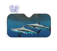 Hammerhead Sharks Printing Windshield Sun Shade for Car. Reflective UV and Heat Shield with Keeps Interior Cool Universal Sedans