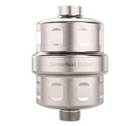 HammerHead Showers® Solid Metal Shower Head Filter - KDF 55 Shower Filter, High Pressure Universal Shower Filters to Remove Toxic Chemicals - Removes Chlorine and Heavy Metals - Brushed Nickel