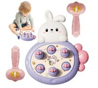 Hammering & Pounding Toys - Cartoon Rabbit Interactive Whack Mole Game,Pounding Toys with 2 Hammers, Toddler for 3+ Years Old Boys Girls for Early Learning Education
