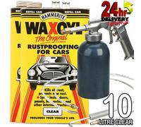 Hammerite 10litre Clear WaxOyl + Sealey Wax Injection Gun Rust Prrof Prevention