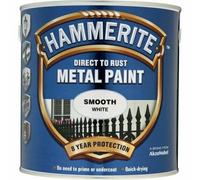 Hammerite 5084860 Direct to Rust Smooth Finish Metal Paint White 2.5 Litre