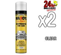 Hammerite 2x 450ml Aerosol WaxOyl Clear Spray Rust Proof Prevention Covering