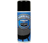 Hammerite 2x400ml Matt Black BBQ Paint Aerosol