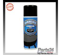Hammerite 400ml Matt Black Barbecue BBQ Paint Aerosol Durable Heat Resistant