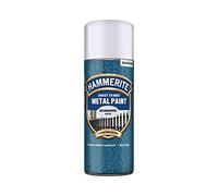 Hammerite Direct to Rust Metal Paint Aerosol Hammered Finish 400ML Silver